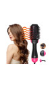 Eлектрическа четка за коса One Step Dryer, С горещ въздух, 3 в 1, Изсушаване, Четка, Маша, Мощност 1000 W, Йонна технология, 3 степени на скорост, Розов Eлектрическа четка за коса One Step Dryer, С горещ въздух, 3 в 1, Изсушаване, Четка, Маша, Мощност 1000 W, Йонна технология, 3 степени на скорост, Розов