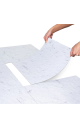 Самозалепваща подова настилка - White Marble Elegance